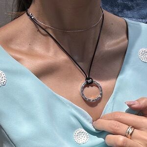 Authentic BVLGARI Sterling Silver 925 Key ring/Pendant/Scarf Ring multi-purpose